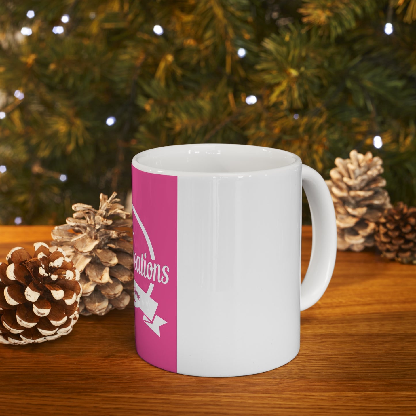 KC by K "Pink' Ceramic Mug 11oz