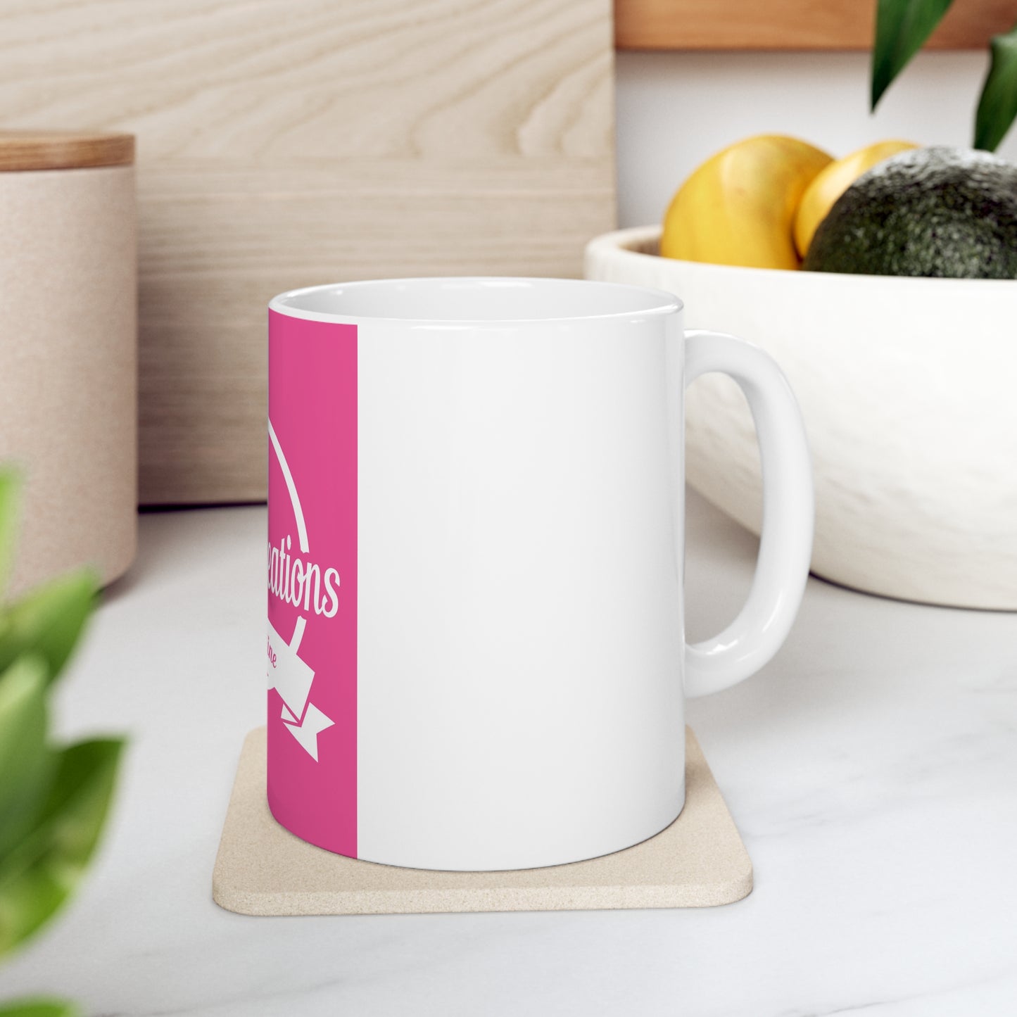 KC by K "Pink' Ceramic Mug 11oz